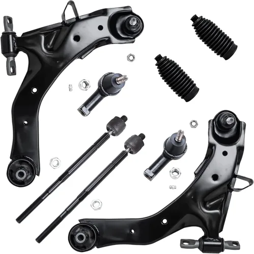 Miniatura 89 de Detroit Axle - Kit de brazos de control de extremo delantero de 8 piezas para Dodge Dakota 00-04, Durango 00-03, 4 brazos de control superior e