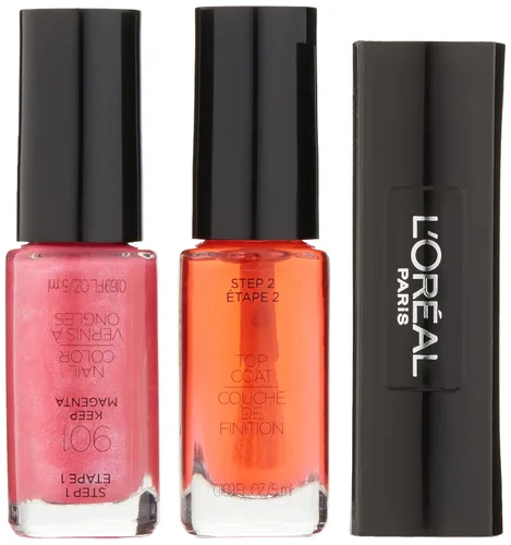 Miniatura 2 de L'Oréal Paris Cosmetics Infallible Nail, Keep Magenta, 0.34 onzas líquidas