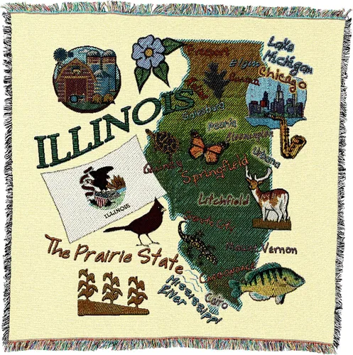 Miniatura 27 de Pure Country Weavers State of Alabama - Manta cuadrada para regalo, manta de tapiz tejida de algodón, fabricada en los Estados Unidos