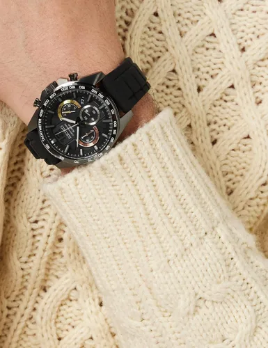 Miniatura 2 de Seiko - Reloj de cuarzo para hombre de acero inoxidable con correa de silicona