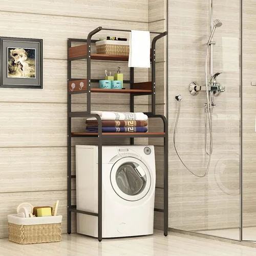Estante para lavadora, organizador de balcón, estante multifuncional de almacenamiento de piso para cocina y baño, estante de ahorro de cuarto de