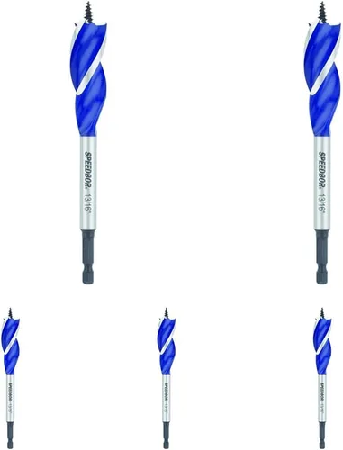 Miniatura 7 de IRWIN SPEEDBOR Broca triflute para madera 7/16" (3041015), Negra