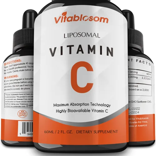 Miniatura 7 de Vitablosom Vitamina C Liposomal 2000mg Líquido para Adultos, Alta Absorción de VIT C, Maximiza la Vitamina C, Bueno para el Sistema Inmune