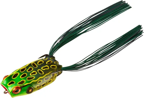 Miniatura 8 de BOOYAH Poppin' Pad Crasher Señuelo de Rana de Cuerpo Hueco Topwater para Pesca de Lobina con Anzuelos Sin Enganches Sunburn