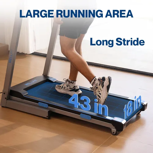 Miniatura 2 de Cintas de correr con inclinación automática para casa, correr en subida, grado comercial resistente, 4.0HP capacidad de peso de 400+lb, cintas