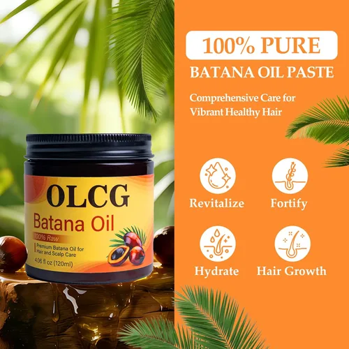 Miniatura 2 de Aceite de batana 100% crudo para el crecimiento del cabello, pasta de aceite de batana pura, mejora el grosor y el brillo, reduce la rotura