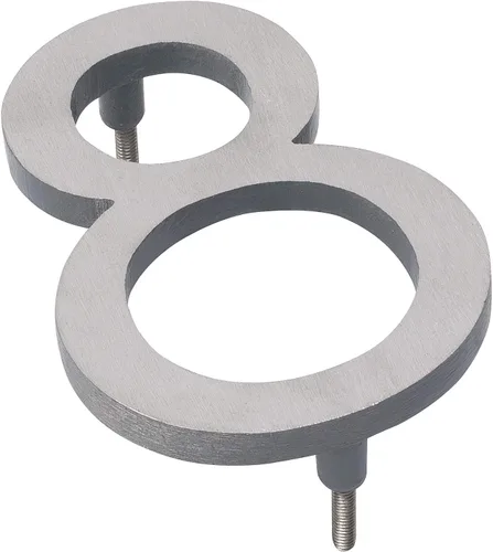 Miniatura 12 de Montague Metal Products MHN-04-3-F-GY2 Número de casa flotante, 4 pulgadas x 3 pulgadas x 0.31 pulgadas, gris