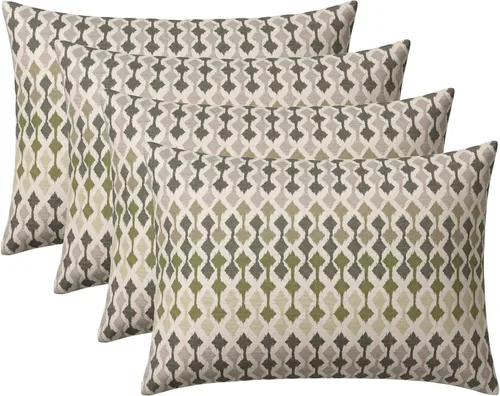 Miniatura 98 de RSH DECOR: Sunbrella - Juego de 4 almohadas lumbares, 20 x 12 pulgadas, tela de rendimiento resistente al agua y a la decoloración, fundas