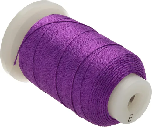 Miniatura 31 de The Beadsmith Cordón de seda pura – Castaño, tamaño E (0.325 mm/0.0128"), 200 yardas (600 pies), carrete de 1/2 onza