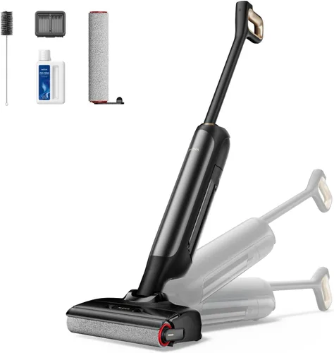 Miniatura 10 de Aspiradora en Seco y Húmedo Mova X4 Pro, 20000Pa Aspiradora Trapeadora Inalámbrica con Cero Enredos, Trapeado con Agua Caliente para Desórdenes