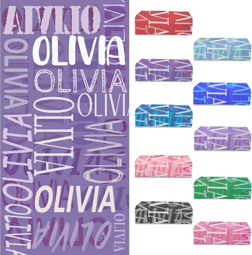 Miniatura 11 de Toallas de playa personalizadas con nombre para niños y adultos, toallas de viaje personalizadas de microfibra para baño y piscina