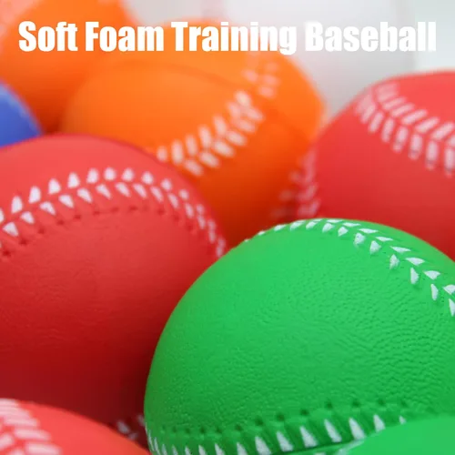 Miniatura 4 de Magicorange Béisbol, Bolas de Espuma para Entrenamiento de Béisbol Bolas de Práctica sin Marcado para Golpear, Lanzamiento Suave, Bateo, Campo