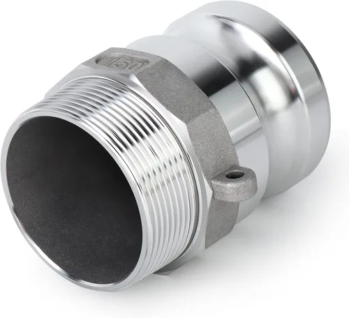 Miniatura 6 de TAISHER 2 accesorios de manguera de aluminio tipo F global, enchufe de 1-1/2 pulgadas x 1-1/2 pulgadas NPT macho