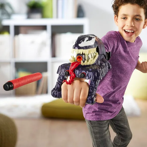 Miniatura 6 de Marvel Spider-Man VenomVersus Marvel's Venom Strike Blaster, juguete NERF Spider-Man, juguetes de superhéroes para niños a partir de 5 años
