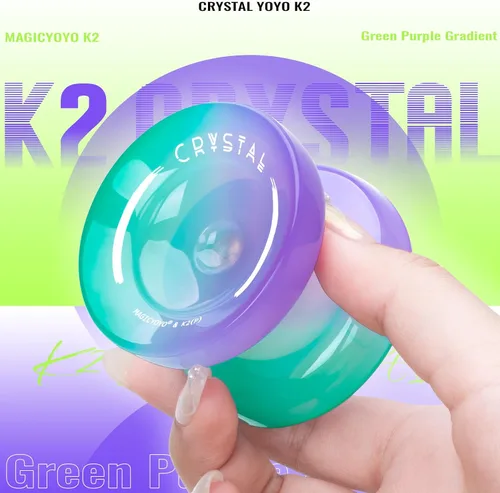 Miniatura 6 de MAGICYOYO Yoyo de cristal K2 para niños de 8 a 12 años, Yoyo sensible para principiantes, yoyo profesional de plástico que no responde para adultos