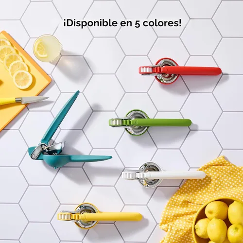 Miniatura 7 de Chef'n FreshForce - Exprimidor de cítricos de limón, prensa manual con potencia de doble engranaje para una máxima extracción de jugo, duradero