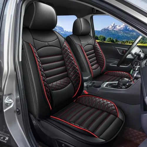 Fundas de asiento de auto para Ford Fusion 2010-2020: juego completo de fundas protectoras de asiento impermeables de piel sintética compatible con
