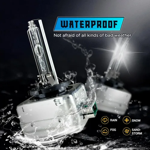 Miniatura 7 de Innovited Bombillas de Faros de Xenón HID D1S 10000K Azul Frío Luz Alta y Baja 66144 66140 85140 85415, etc Bombilla de Repuesto - Paquete de 2