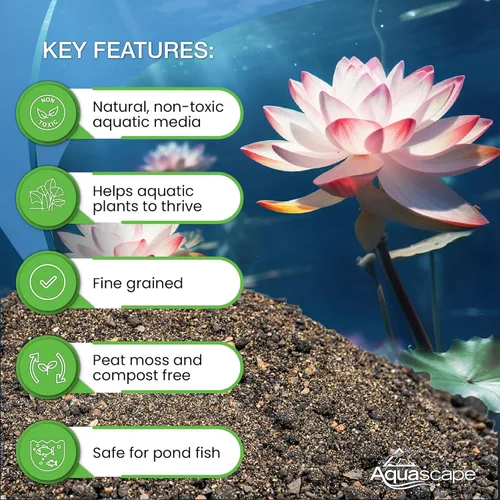 Miniatura 3 de Aquascape Medio de Plantación para Estanques de Plantas Acuáticas, Tierra Nutritiva para Jardines Acuáticos, Apoya un Crecimiento Fuerte de Raíces