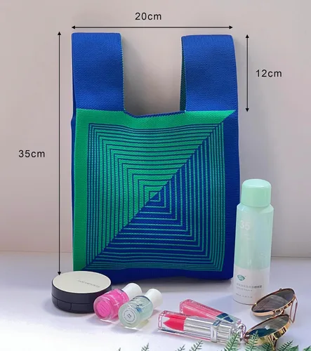 Miniatura 7 de Bolso de muñeca para mujer, bolso de mano, manga con nudo, portátil, bolsa de regalo