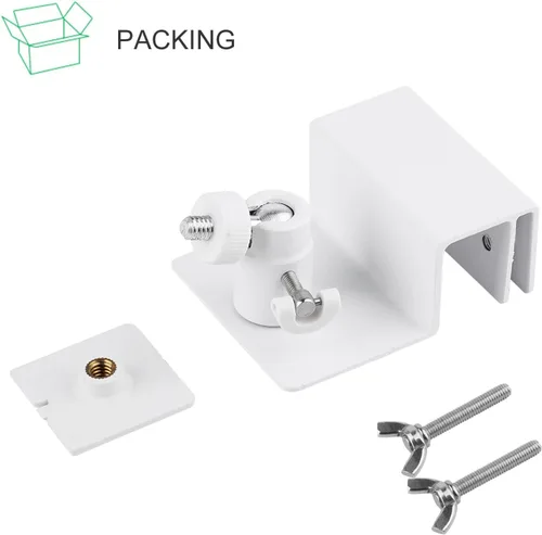 Miniatura 7 de Soporte de canalón para panel solar, soporte de montaje ajustable de aleación de aluminio resistente a la intemperie, ángulo perfecto para obtener