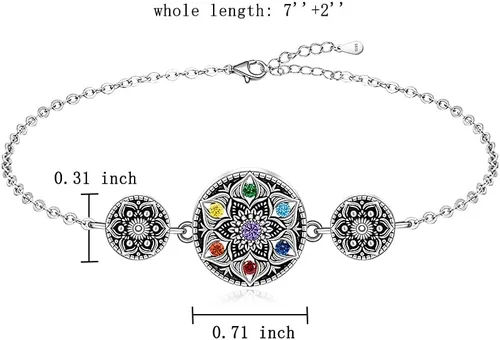 Miniatura 2 de Red Cardinal Bracelet Flamingo Turtle Bracelet Cat Dog Paw Print Bracelets for Women Sterling Silver Cute Animal Jewelry Gifts Friendship Mothers