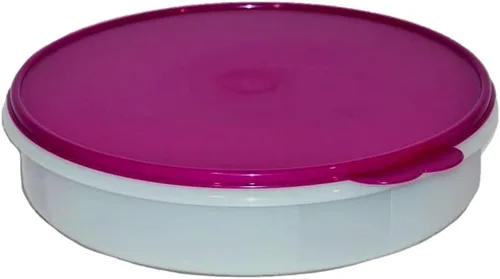 Miniatura 2 de Tupperware Borgoña Pie Keeper, recipiente hermético redondo clásico, 12 pulgadas