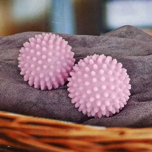 Miniatura 5 de Bolas para Secadora Paquete de 4 - Bolas para Secadora Reutilizables No Tóxicas (Morado Claro)