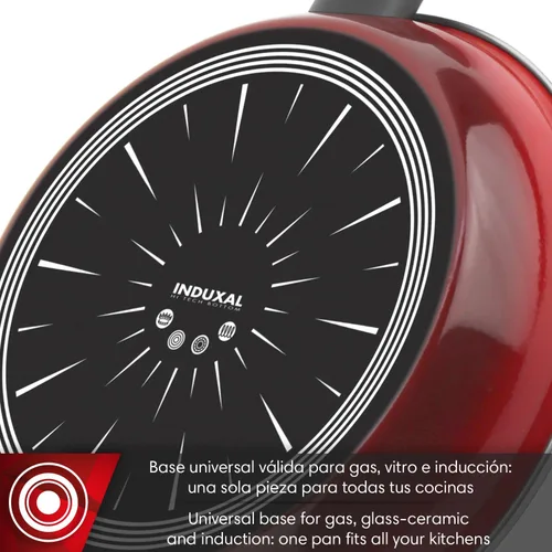 Miniatura 5 de Magefesa Coral - Sartén antiadherente de porcelana sobre acero de 10.2 pulgadas, calentamiento rápido y uniforme, fácil de limpiar, compatible