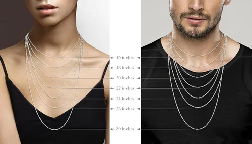 Miniatura 6 de Miabella Solid 925 Sterling Silver Italian 2mm Paperclip Link Chain Necklace for Women, Made in Italy