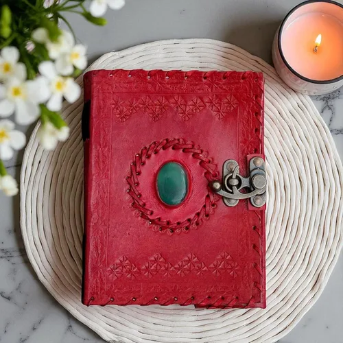 Miniatura 2 de Libro de Cuero de las Sombras Diario en Cuero Genuino encuadernado para mujeres y hombres, libro de hechizos cuaderno para viajar Cuaderno de Azul