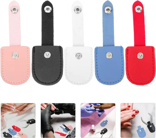Miniatura 9 de FOMIYES Protector de tijeras de uñas, pinza de uñas portátil, cubierta de poliuretano, herramientas de manicura y pedicura, funda de almacenamiento