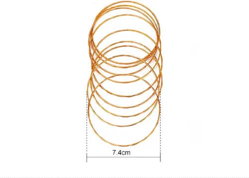 Miniatura 2 de Choistily Pulseras apilables de oro para mujer, juego de pulseras multiindias para adolescentes y niñas, pulseras lisas de cable en capas, pulseras