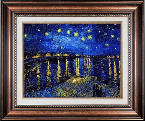 Miniatura 82 de ELITEAART- La noche estrellada por Vincent Van Gogh, pintura al óleo, reproducción de pintura al óleo, impresión en lienzo giclée, tamaño marcado