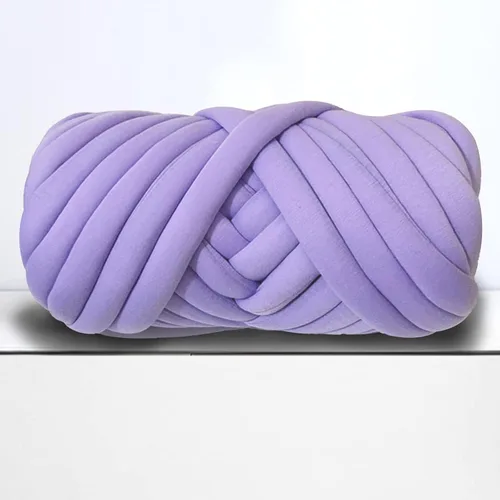 Miniatura 10 de Hilo grueso para tejido de brazo gigante para manta de nudo trenzado, hilo grueso jumbo tuerce tubular Ya rn suave extra grueso Yar n, tejido Gris