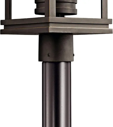 Miniatura 2 de Kichler 49478RZ South Hope - Soporte de poste para exteriores, 1 luz, bronce frotado