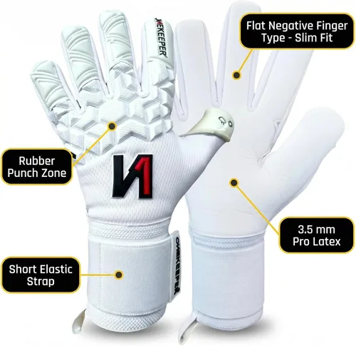 Miniatura 3 de ONEKEEPER ACE Guantes de portero – Protección sin dedos – Guantes de portero de fútbol profesional para niños, jóvenes y adultos – látex de contacto