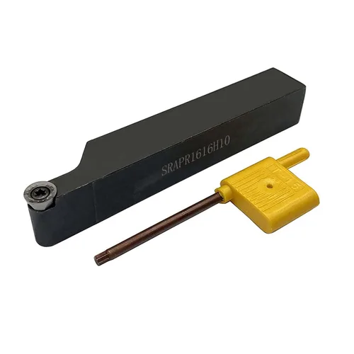 Miniatura 7 de GBJ Soportes de torneado de torno de 45° SRAPR1616H10 de 5/8 de pulgada y 0.630 in con 10 piezas RPMT10T3 de insertos de torneado redondos