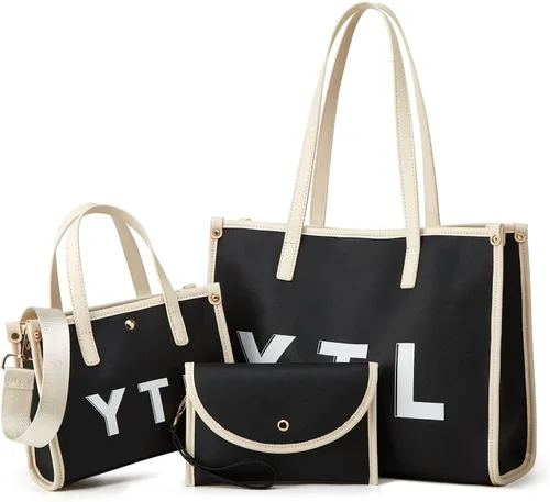 Miniatura 7 de Women Fashion Handbag Wallet Tote Bag Shoulder Bag Top Handle Satchel Purse Set