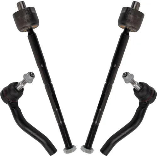 Miniatura 69 de TRQ Juego de barras de acoplamiento delanteras interiores y exteriores de 4 piezas compatible con Jeep Cherokee 1991-2001 y Comanche 91-92