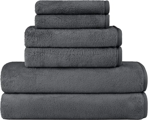 Miniatura 27 de Orighty Paquete de 2 toallas de baño (27 x 54 pulgadas), tacto suave, altamente absorbente, microfibra de secado rápido para cuerpo, deportes, yoga