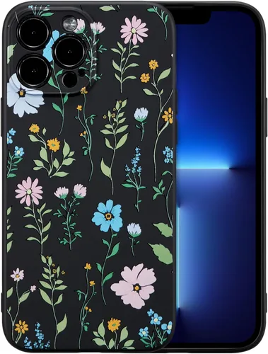 Miniatura 148 de RALEAVO Funda Floral para iPhone 12, Cubierta de Silicona Líquida con Bonito Patrón de Rama de Flores para Niñas y Mujeres, Funda Protectora de Goma