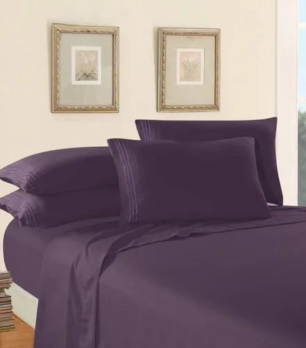 ¡Juego de sábanas de lujo de 4 piezas en Amazon! Diseño de calidad egipcia con 1500 hilos Elegant Comfort - Resistente a las arrugas y al Morado