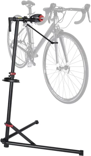 Miniatura 6 de CXWXC Soporte de reparación de bicicletas para mantenimiento de bicicletas, hasta 66.1 lbs, altura ajustable, plegable y giratorio de 360° para MTB