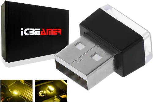 Miniatura 35 de ICBEAMER Smart USB 1-Paquete (Azul) Luz de Noche LED Automática Plug-in Miniatura para Coche, Van, Pickup, Camión, Interior, Maletero, Iluminación