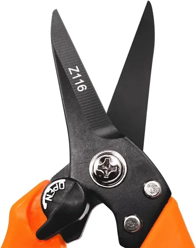 Miniatura 3 de Zenport Z116 - Cizalla para recortar pezuñas y flores con doble hoja, 7.5 pulgadas, para cabra, oveja, alpaca y más, naranja