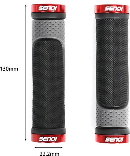Miniatura 2 de Puños de bicicleta ligeros de 5.118 in y 3.543 in, manillar de 0.874 in, antideslizantes, adecuados para bicicletas de montaña y BMX de múltiples