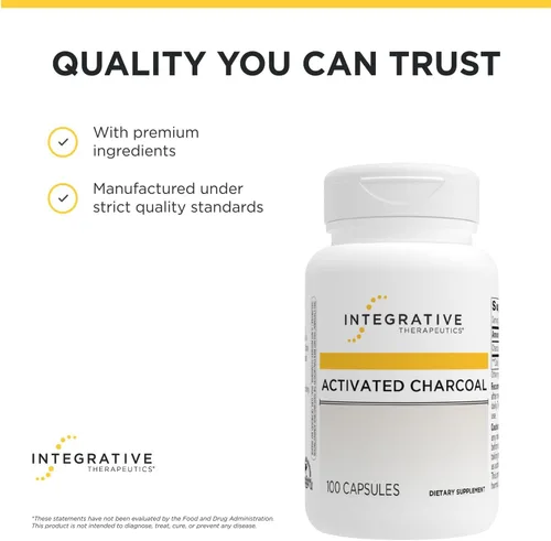 Miniatura 6 de Integrative Therapeutics Carbón activado - Suplemento para la salud digestiva e intestinal* - Soporte gastrointestinal* - Sin gluten y sin lácteos