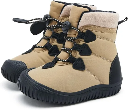 Miniatura 87 de BMCiTYBM Botas de nieve de invierno para bebés y niños pequeños, de piel sintética, cálidas, antideslizantes, zapatos para primeros pasos