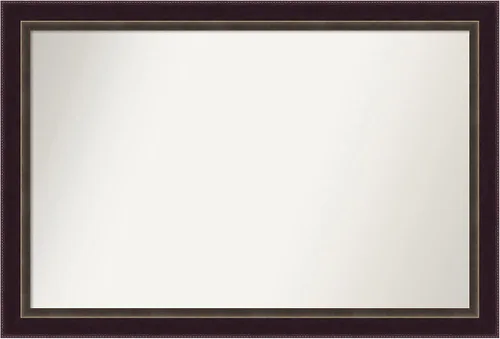Miniatura 88 de Amanti Art Espejo de baño de bronce para sobre el fregadero, 24 x 24 pulgadas, espejo cuadrado de bronce Lara para tocador, marco de madera